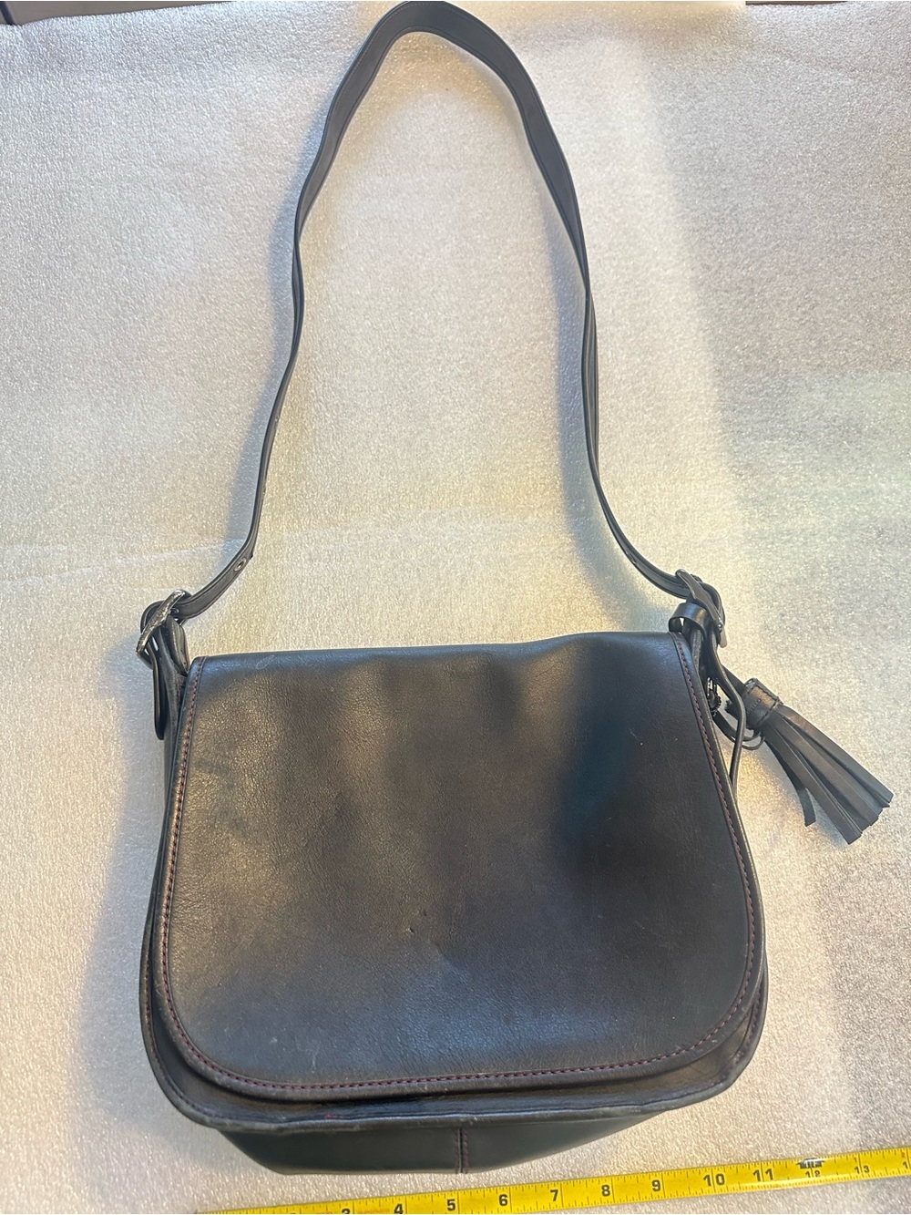 Coach Vintage Patricia’s Legacy Black Leather cross body Shoulder Bag